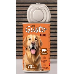 Deli Gusto Dog Pork - хапки в сос със свинско 1240гр.