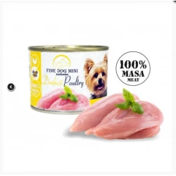 Fine dog exclusive 100% meat with poultry 200gr  - Консерва за кучета от всички породи със 100%  пилешко месо 200гр.