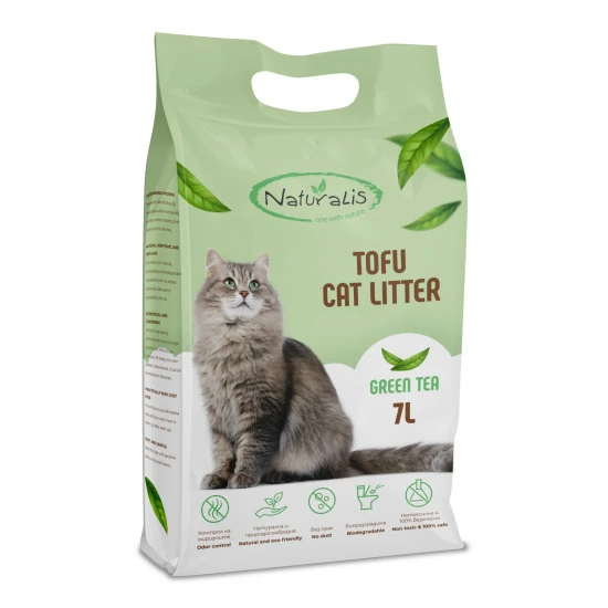 Naturalis Tofu Cat Litter 7l Green Tea- 100% натурална котешка тоалетна със зелен чай