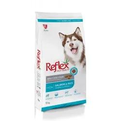 Reflex Salmon & Rice Adult Dog - Пълноценна храна израснали кучета от всички породи със сьомга и ориз 15 кг