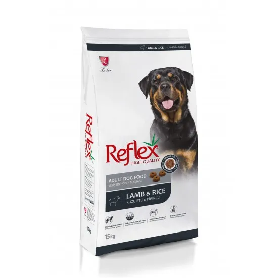 Reflex Lamb & Rice Adult Dog - Пълноценна храна за израснали кучета от всички породи с агнешко месо и ориз 15 кг
