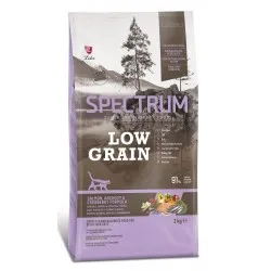 Spectrum Low Grain Salmon, Anchovy & Cranberry For Sterilised Cats - Пълноценна храна за кастрирани котки от всички породи със сьомга, аншоа и червена боровинка 2 кг