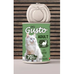 Deli Gusto Cat Rabbit  - хапки в сос с заешко 415гр