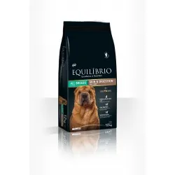Equilibrio Skin and Digestion With Lamb for All Breeds - Пълноценна храна за израснали кучета предразположени към алергии с агнешко 12 кг