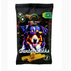Fine dog Exclusive Dental M 180gr - Дентални пръчици за израснали кучета от средни породи 7 бр - 180гр