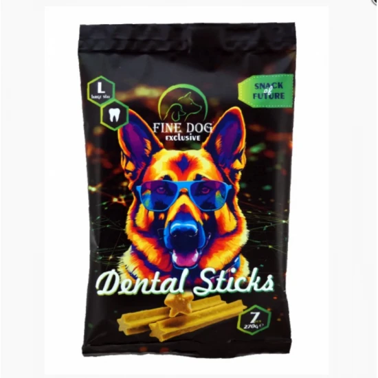 Fine dog Exclusive Dental L 270gr - Дентални пръчици за израснали кучета от едри породи 7 бр - 270гр