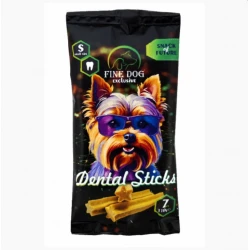 Fine dog Exclusive Dental S 110gr - Дентални пръчици за израснали кучета от малки породи 7 бр - 270гр