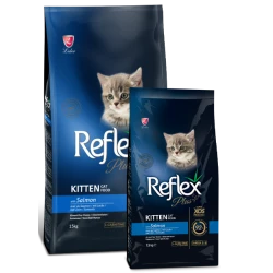Reflex+ Kitten Salmon15kg - Пълноценна храна за подрастващи котки от всички породи със сьомга 15 кг