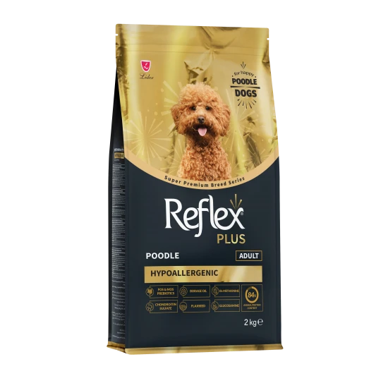 Reflex Plus Breed Series Poodle Adult 2kg - Специална супер премиум храна за израснали Пудели 2кг.