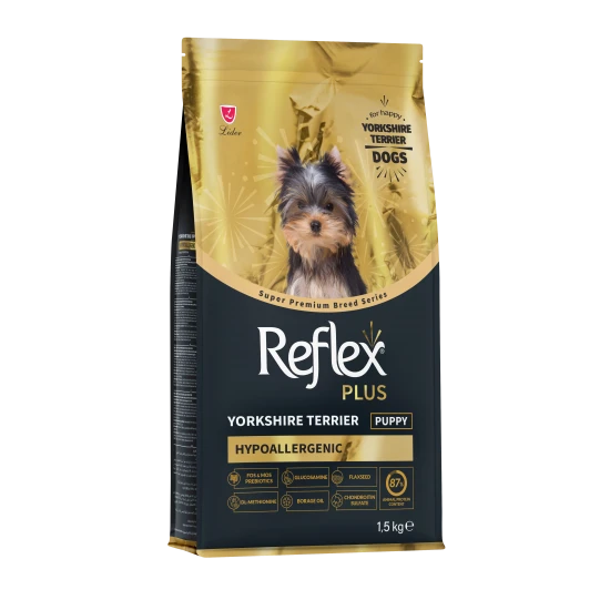Reflex Plus Breed Series Yorkshire Terrier Puppy 1.5kg - Специална супер премиум храна за подрастващи Йоркширски териери 1.5кг.