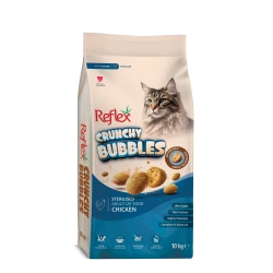 Reflex Plus Crunchy Bubble Sterilised Cat Chicken - Пълноценна храна за кастрирани котки от всички породи с пилешко 10кг.