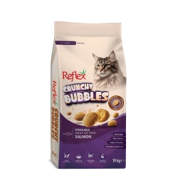 Reflex Plus Crunchy Bubble Sterilised Cat Salmon- Пълноценна храна за кастрирани котки от всички породи със Сьомга10кг.