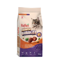 Reflex Plus Crunchy Duo Protein Salmon and Chicken - Пълноценна храна за израснали котки от всички породи със Сьомга и Пиле 10кг.