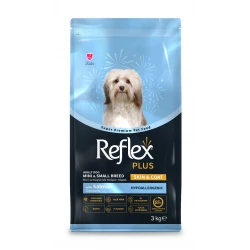 REFLEX+ ADULT MINI/SMALL SKIN/COAT  SALMON 3 kg - Пълноценна храна за израснали кучета от малки породи със сьомга  3 кг