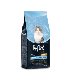 Reflex Plus Urinary Salmon Adult Cat - Пълноценна храна за израснали котки от всички породи със сьомга и грижа за уринарния тракт 15 кг