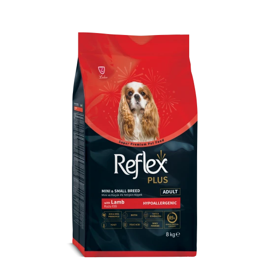 Reflex Plus Lamb Small Breed Adult Dog - Пълноценна храна за израснали кучета от малки породи с агнешко 8 кг