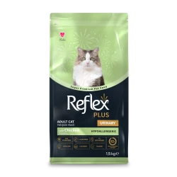 Reflex Plus Urinary Chicken Adult Cat - Пълноценна храна за израснали котки от всички породи с пилешко и с грижа за уринарния тракт 1.5 кг