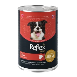 Reflex Plus Консерва с агнешко за израснали кучета– хапки в желе 400гр.
