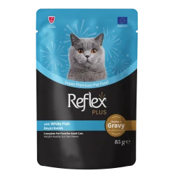RP Pouch cat White Fish in Gravy 85gr  - Парченца в сос с бяла риба 85 гр.