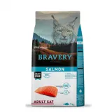 Bravery Salmon Adult Cat - Пълноценна храна за израснали котки от всички породи със сьомга 7 кг