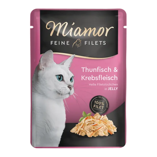 Miamor фини филенца - Пауч за израснали котки с риба тон и рак 100 гр