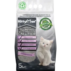 KittyMax Levander- Котешка тоалетна от бял бентонит с аромат на лавандула