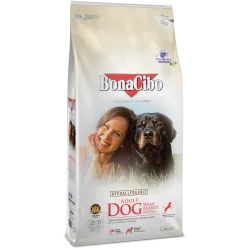 BonaCibo Chicken, Anchovy & Rice High Energy Adult Dog - Пълноценна храна за израснали активни кучета с пилешко,аншоа и ориз 15 кг
