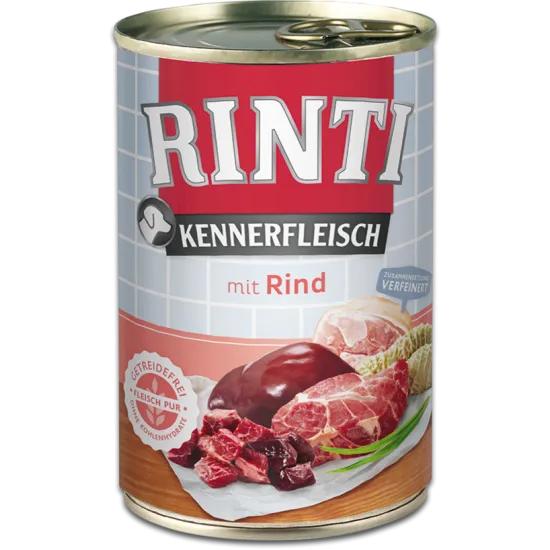 Rinti Kennerfleisch Adult - Консервирана храна за израснали кучета с говеждо 400 гр