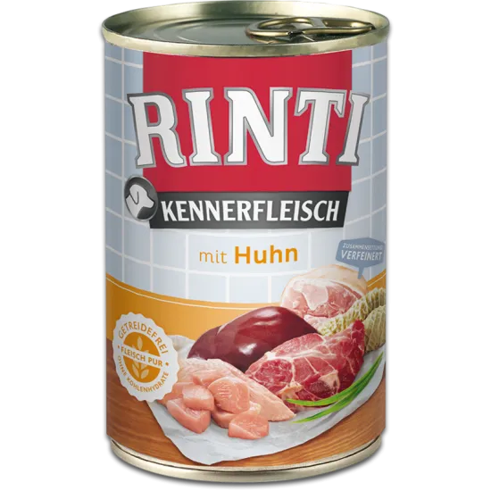 Rinti Kennerfleisch Adult - Консервирана храна за израснали кучета с пилешко 400 гр