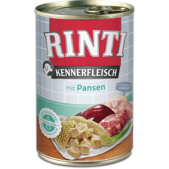 Rinti Kennerfleisch Adult - Консервирана храна за израснали кучета със шкембе 400 гр