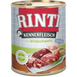 Rinti Kennerfleisch Adult - Консервирана храна за израснали кучета с глиганско 800 гр