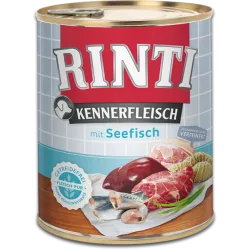 Rinti Kennerfleisch Adult - Консервирана храна за израснали кучета с морски риби 800 гр