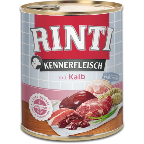 Rinti Kennerfleisch Adult - Консервирана храна за израснали кучета с телешко 800 гр