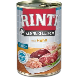 Rinti Kennerfleisch Junior - Консервирана храна за подрастващи кучета с пилешко 400 гр