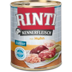 Rinti Kennerfleisch Junior - Консервирана храна за подрастващи кучета с пилешко 800 гр