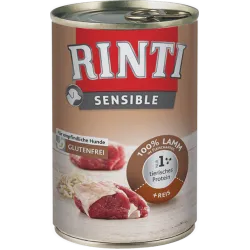 Rinti Sensible - Консервирана храна за кучета с алергии, с агнешко и ориз 400 гр
