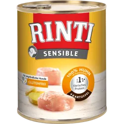 Rinti Sensible - Консервирана храна за кучета с алергии, с пилешко и картофи 800 гр