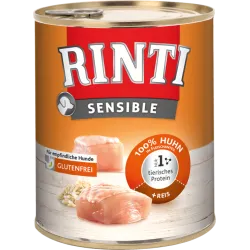 Rinti Sensible - Консервирана храна за кучета с алергии, с пилешко и ориз 800 гр