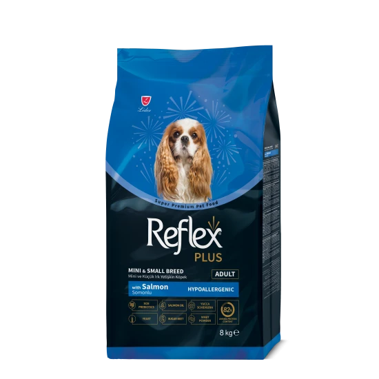Reflex Plus Salmon Small Breed Adult Dog - Пълноценна храна за израснали кучета от малки породи със сьомга 8 кг