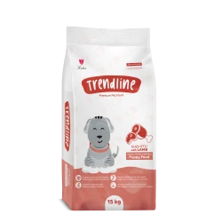 Trendline Puppy Dog Food Lamb - Пълноценна храна за подрастващи кучета от всички породи с Агнешко 15 кг