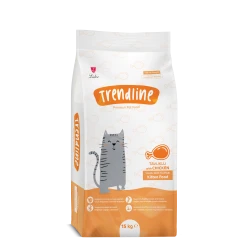 Trendline Chicken Kitten Food - Пълноценна храна за подрастващи котки от всички породи с пилешко 15 кг 